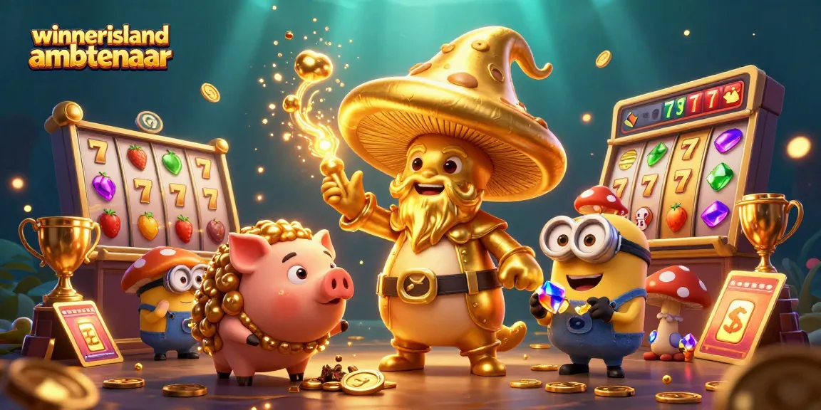 Experience magical gameplay with the winnerisland ambtenaar in a vibrant 3D casino world filled with treasures.